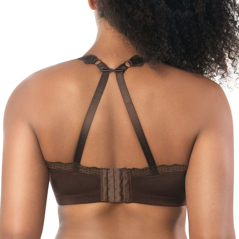 PARFAIT Dalis P5641 Women's Full Busted and Curvy Wire Free Bralette - Deep Nude