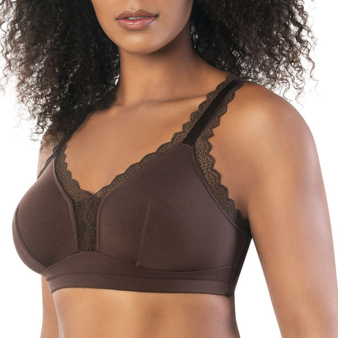 PARFAIT Dalis P5641 Women's Full Busted and Curvy Wire Free Bralette - Deep Nude