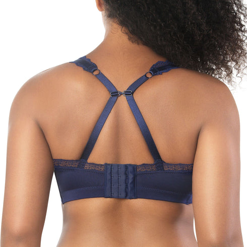 PARFAIT Dalis P5641 Women's Full Busted and Curvy Wire Free Bralette - Navy