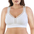 PARFAIT Dalis P5641 Women's Full Busted and Curvy Wire Free Bralette - Pearl White