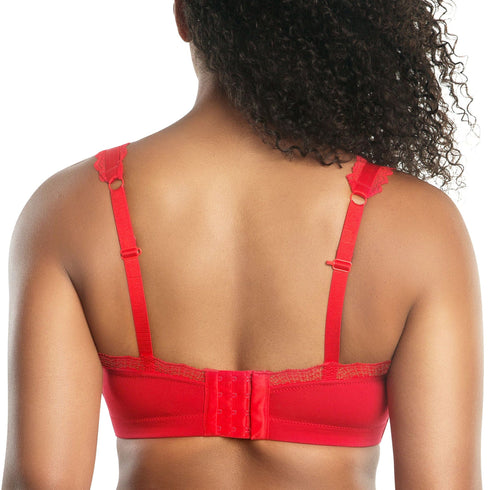 PARFAIT Dalis P5641 Women's Full Busted and Curvy Wire Free Bralette - Racing Red