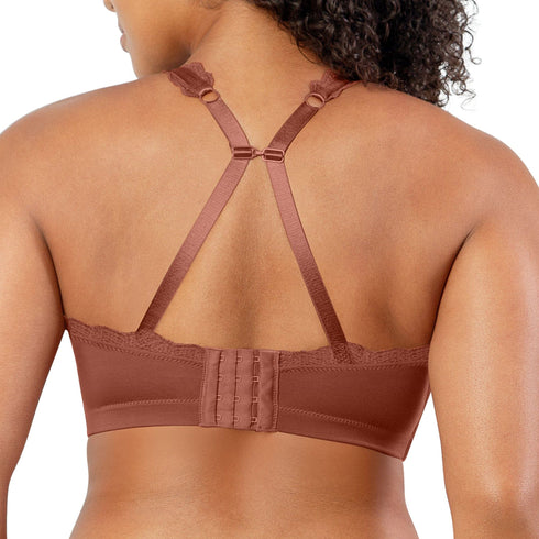 PARFAIT Dalis P5641 Women's Full Busted and Curvy Wire Free Bralette - Spice