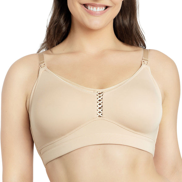PARFAIT Erika P58611 Women Full Bust Smooth Seamless Wire-Free Nursing Bra - Bare