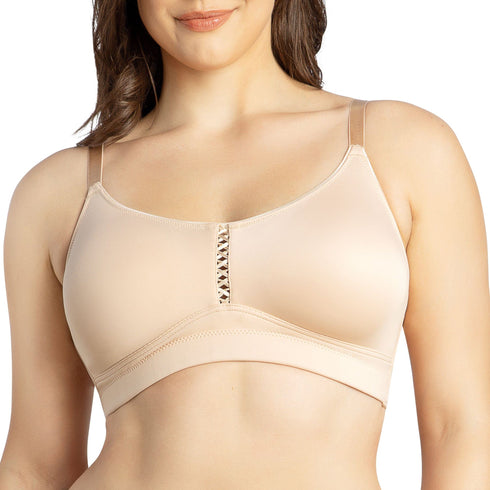 PARFAIT Erika P5861 Women Full Bust Smooth Seamless Wire-Free Bralette Bra - Bare