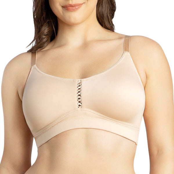 PARFAIT Erika P5861 Women Full Bust Smooth Seamless Wire-Free Bralette Bra - Bare