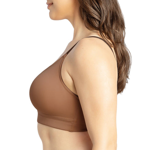 PARFAIT Erika P5861 Women Full Bust Smooth Seamless Wire-Free Bralette Bra - Mid Nude