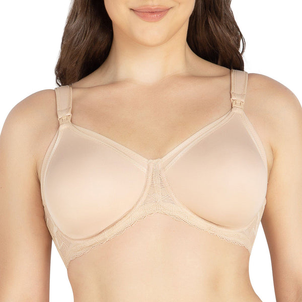 PARFAIT Leila NB502 Women's Full Figure Underwire Maternity Seamless Cup Nursing Bra Style - Bare