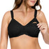 PARFAIT Leila NB502 Women's Full Figure Underwire Maternity Seamless Cup Nursing Bra Style - Black