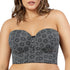 PARFAIT Marissa P50117 Women's Full Bust and Full Figure Strapless Longline Bra - Black Mosaic
