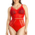PARFAIT Mia Dot P6017 Women's Sexy Wire-free Bodysuit Lingerie - Racing Red