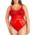 PARFAIT Mia Dot P6017 Women's Sexy Wire-free Bodysuit Lingerie - Racing Red