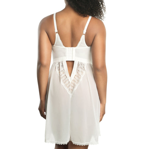 PARFAIT Mia Lace P5959 Women's Lingerie Wire-Free Chemise - Pearl White
