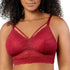 PARFAIT Mia Lace P5951 Women's Full Busted Lightly Padded Wire Free Bra - Rio Red