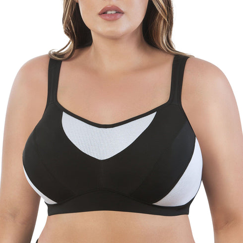 PARFAIT Women's Dynamic P5541 Full Bust Bounce Control Sports Bra - Black