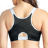 PARFAIT Wave P6052 Women's Wire-Free Front Closure Sports Bra - Black