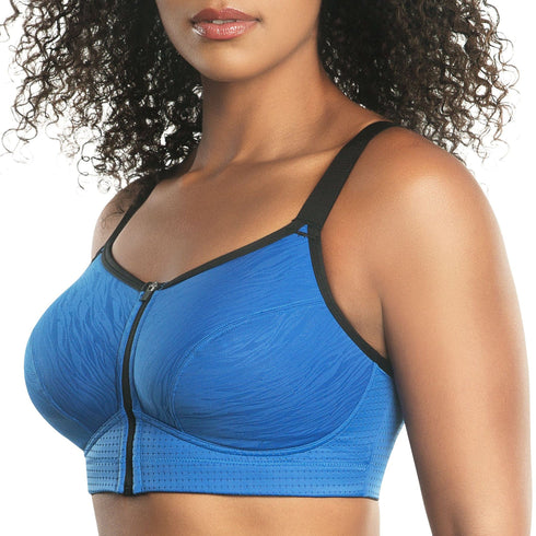 PARFAIT Wave P6052 Women's Wire-Free Front Closure Sports Bra - Nautical Blue