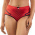 PARFAIT Charlotte 6917 Women's Full Figured Curvy High Waist Brief Vintage  - Racing Red Dot
