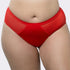 PARFAIT Micro Dressy PP306 French Cut High Waisted Sexy Sheer Panties (2 Pack) - Racing Red