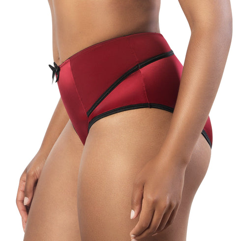 PARFAIT Charlotte 6917 Women's Full Figured Curvy High Waist Brief Vintage - Rio Red