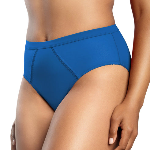 PARFAIT Micro Dressy PP306 French Cut High Waisted Sexy Sheer Panties - Sapphire