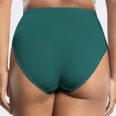 PARFAIT Micro Dressy PP306 French Cut High Waisted Sexy Sheer Panties (2 Pack) - Emerald