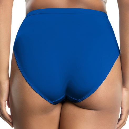 PARFAIT Micro Dressy PP306 French Cut High Waisted Sexy Sheer Panties - Sapphire