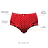 PARFAIT Charlotte 6917 Women's Full Figured Curvy High Waist Brief Vintage  - Racing Red Dot