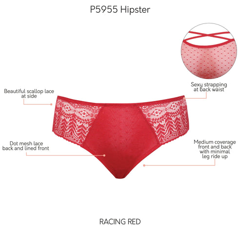 PARFAIT Mia P5955 Medium Coverage Hipster - Racing Red