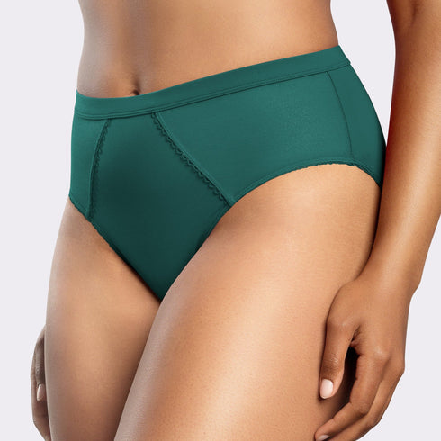 PARFAIT Micro Dressy PP306 French Cut High Waisted Sexy Sheer Panties (2 Pack) - Emerald