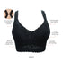 PARFAIT Adriana P5482 Women's Curvy and Full Bust Supportive Wire-free Lace Bra - Black