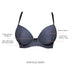 PARFAIT Casey 2801 Women's Wired Padded Plunge Seamless T-shirt Bra - Dark Blue Denim