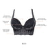 PARFAIT Pearl P6091 Women's Longline Plunge Full Busted Bra - Black
