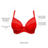 PARFAIT Shea P6062 Women's Full Bust Mesh Plunge Unlined Wired Bra - Racing Red