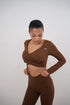 I Am Present Brown Elegant Top
