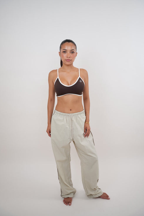 I Accept Change with Grace Beige Versatile Relaxed Fit Pant