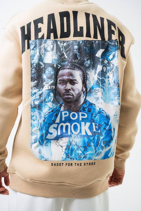 Pop Smoke "Headliner" Graphic Unisex Oversized Sweatshirt