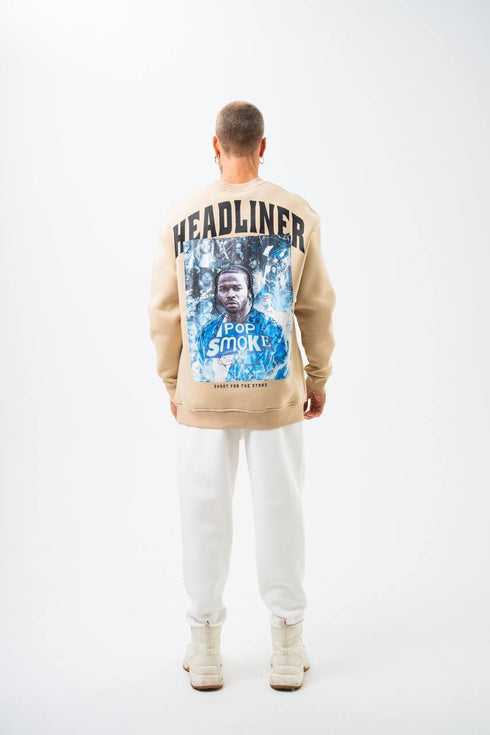 Pop Smoke "Headliner" Graphic Unisex Oversized Sweatshirt