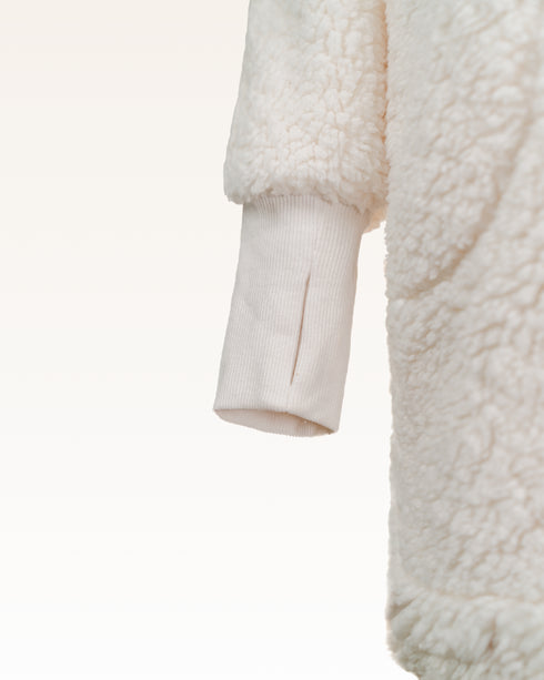 The Warrior Effect™ by Jill Martin Chenille Logo Sherpa Lounger Jacket