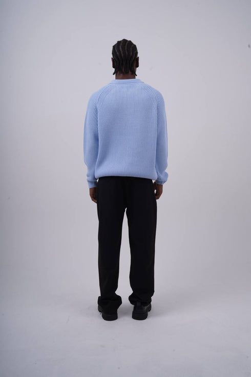 Ribbed Knit Half-Zip Sweater