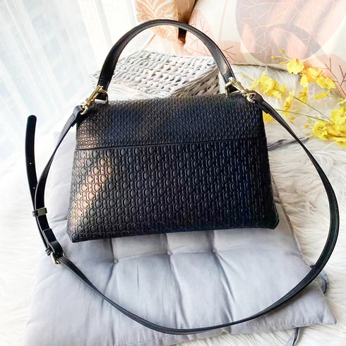 Fashion Women's Elegant PU Leather Crossbody Bag – Stylish and Versatile Handbag with Letter Design