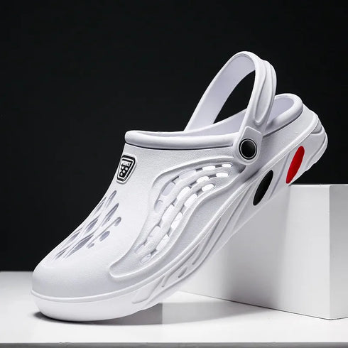 Summer Men's Light EVA Casual Sandals - Hole Clogs, Outdoor Beach Slippers