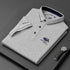 Men’s Casual Embroidered Polo Shirt – Short Sleeve, Anti-Pilling Polyester, Buttoned Design
