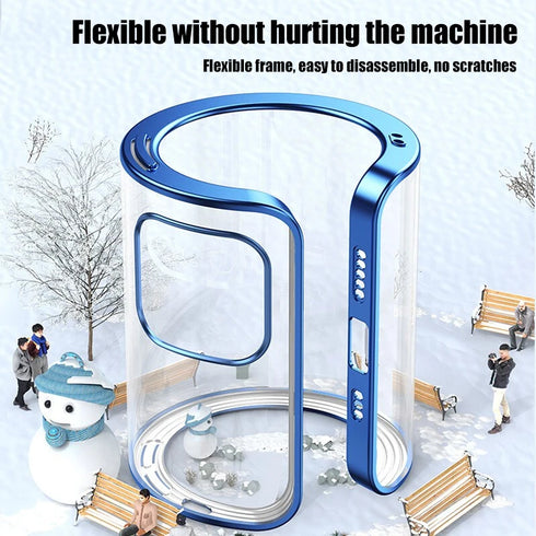 Luxury Plating Square Frame Silicone Transparent Case on For iPhone 11 12 13 14 15 Pro Max X XR XS Max 7 Plus Clear Back Cover