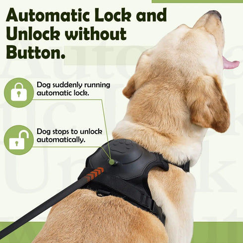 2 in 1 No Pull Dog Harness with Retractable Leash - Adjustable Breathable Dog Vest
