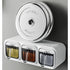 Wall-Mounted Kitchen Seasoning Box – Spice Organizer with Storage Jars for Condiments & Gadgets