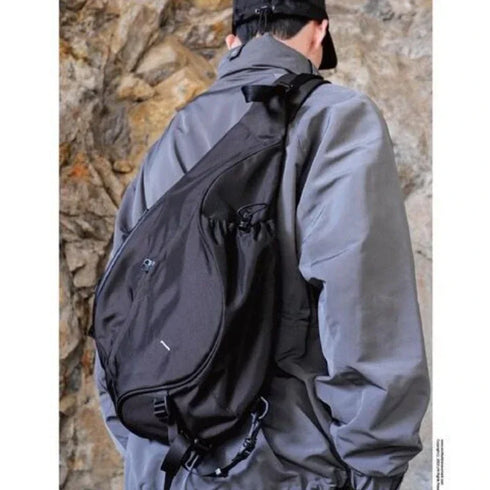 2025 Harajuku Design Nylon Large Capacity Handbag Street Shoulder Messenger Satchel Men Sling Bag for Women Goth Gothic