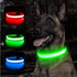 Adjustable LED Glowing Dog Collar – Rechargeable Flashing Light Harness for Small Dogs