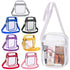 Clear Stadium Approved PVC Shoulder Bag Crossbody Purse with Front Pocket