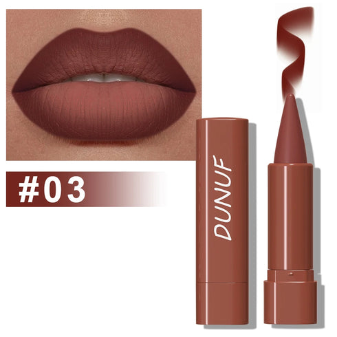 DUNUF Long-Lasting Matte Lipstick – Highly Pigmented, Lightweight & Smooth Application