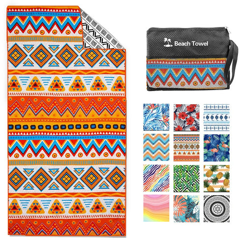 180*80CM Double-sided Fleece Quick-drying Printing Beach Towel Adult Swimming Bath Towel Quick-drying Beach Towel For Picnic